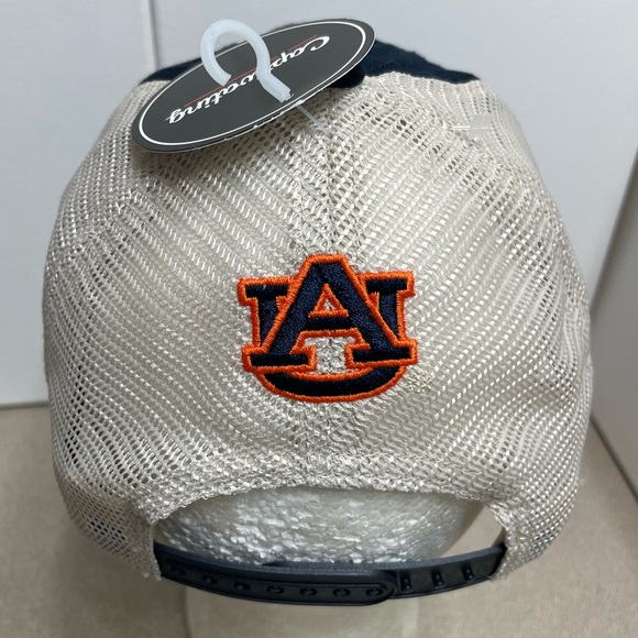 Auburn Tigers Land Of The Tigers Alabama State USA Flag Mesh Trucker Hat Cap - Picture 3 of 9